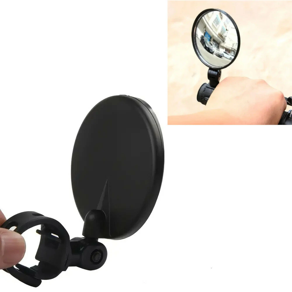8cm Rear 360 Degree Rotation Adjustable Bike Mirrors Universal Handlebar Mount Bike Cycling Reflector Safety View Mirror (image for) 8cm Rear 360 Degree Rotation Adjustable Bike Mirrors Universal Handlebar Mount Bike Cycling Reflector Safety View Mirror